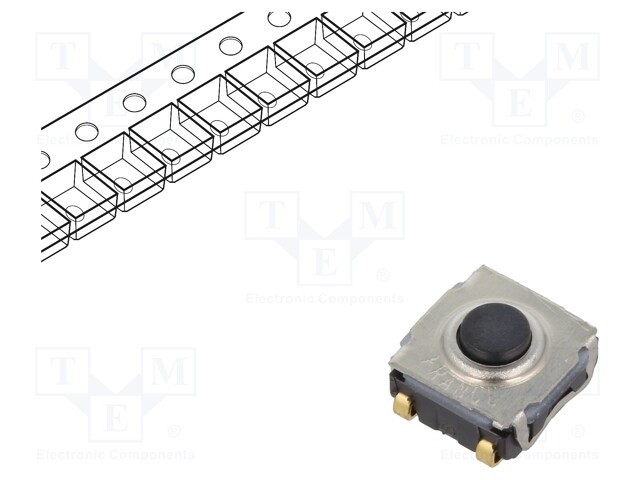 Microswitch TACT; SPST-NO; Pos: 2; 0.05A/32VDC; SMT; none; 3.5mm