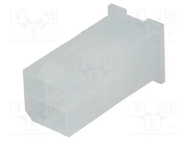 Plug; wire-wire; male; Mini-Fit Jr; 4.2mm; PIN: 4; w/o contacts