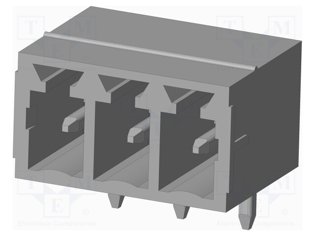 Connector: pluggable terminal block; socket; male; on PCBs