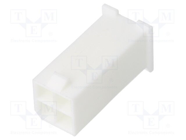 Plug; wire-wire; male; Mini-Fit Jr; 4.2mm; PIN: 4; w/o contacts