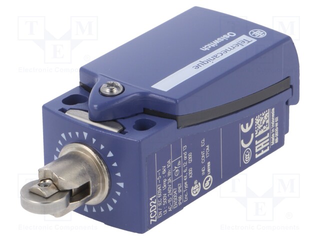 Limit switch; metal roller Ø11,6mm; NO + NC; 10A; max.250VAC