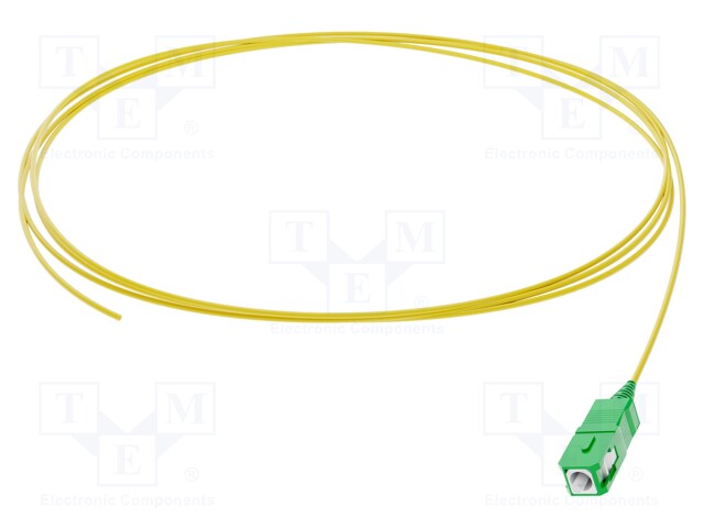 Optic fiber pigtail; SCA; 2m; Optical fiber: 900um; yellow