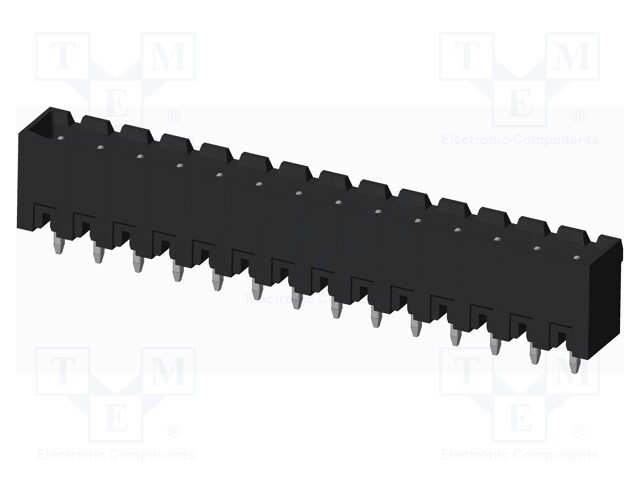 Connector: pluggable terminal block; socket; male; on PCBs