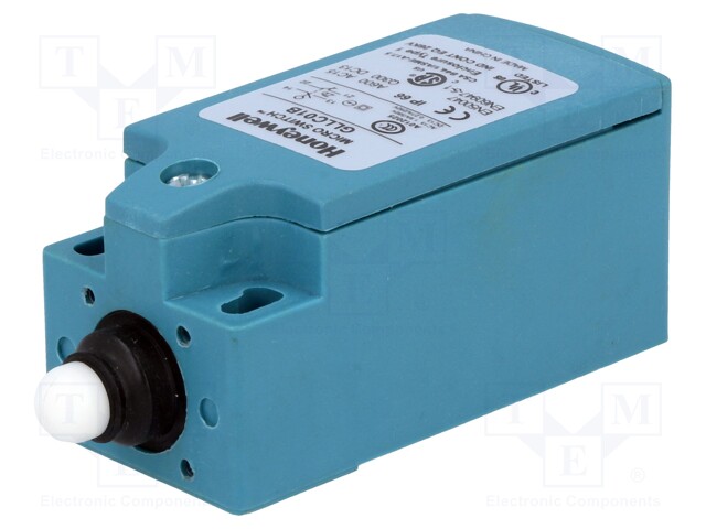 Limit switch; pin plunger Ø8mm; NO + NC; 10A; max.300VAC; M20