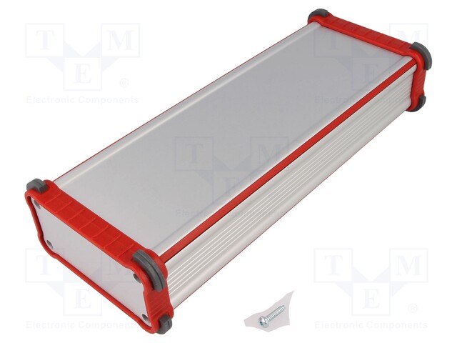 Enclosure: with panel; SECCO; X: 84mm; Y: 220mm; Z: 39mm; aluminium