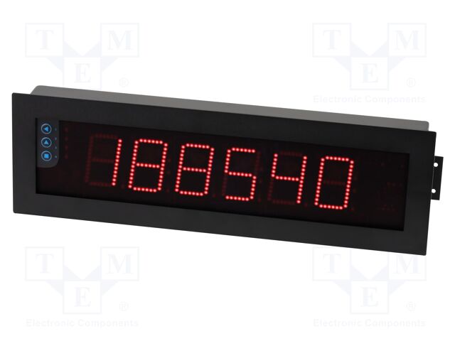 Meter: programmable; digital,programmable; LED; 6 digits; IP65