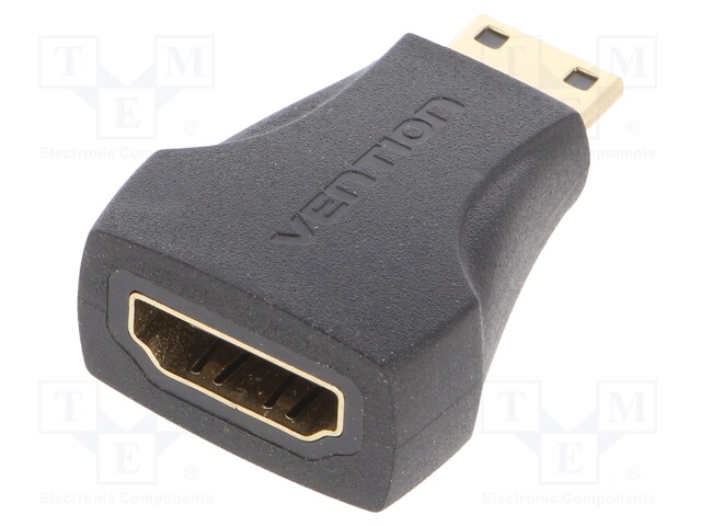 Adapter; HDMI socket,HDMI mini plug; Colour: black