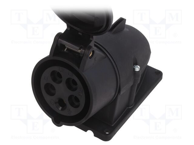 Connector: AC supply 3-phase; plug; male; straight; for cable