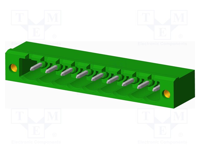 Connector: pluggable terminal block; socket; male; angled 90°