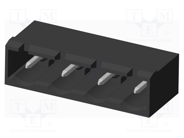 Connector: pluggable terminal block; socket; male; on PCBs