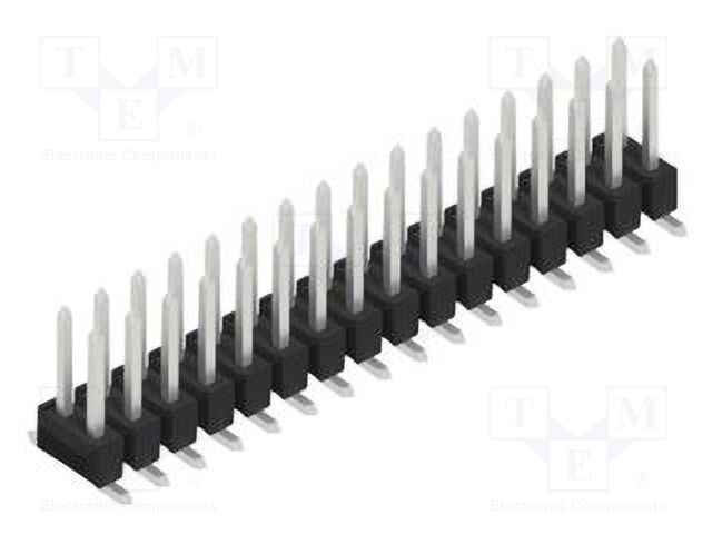 Connector: pin strips; pin header; male; PIN: 32; 2.54mm; SMT; 2x16