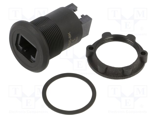Adapter; for panel mounting,rear side nut; Thread: M22; 1÷10mm