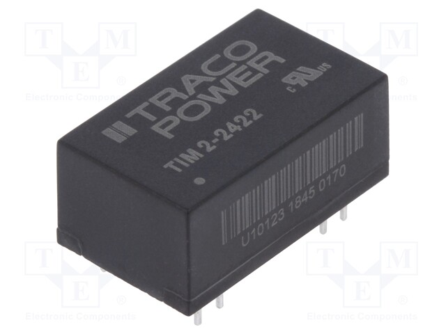 Converter: DC/DC; 2W; Uin: 18÷36V; Uout: 12VDC; Uout2: -12VDC; DIP16
