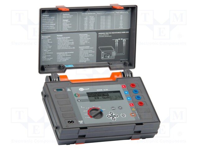 Milli-ohm meter; TFT (192x64); Interface: RS232C; IP54