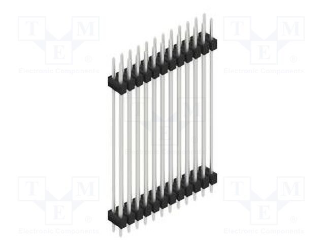 Connector: pin strips; pin header; male; PIN: 24; 2.54mm; THT; 2x12