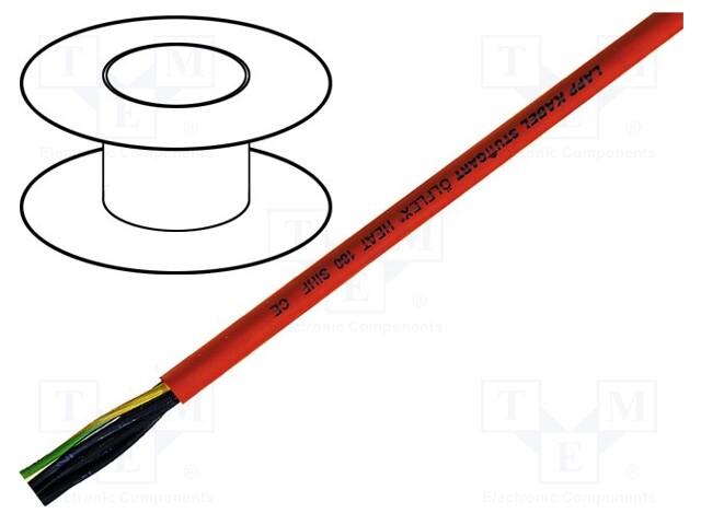 Wire; ÖLFLEX® HEAT 180 SiHF; Cu; stranded; 7G1mm2; silicone