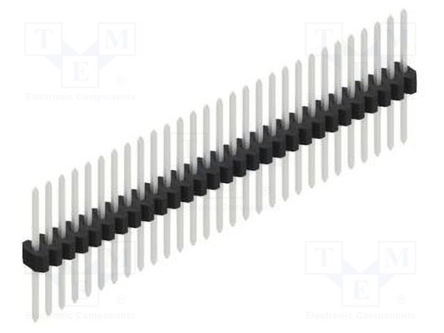 Connector: pin strips; pin header; male; PIN: 29; 1.27mm; THT; 1x29