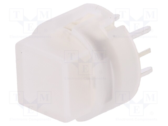 Switch: keypad; Pos: 2; SPST-NO; 0.01A/35VDC; colourless; red; 1.3N