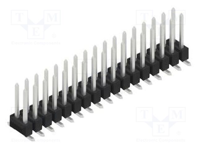 Connector: pin strips; pin header; male; PIN: 34; 2.54mm; SMT; 2x17
