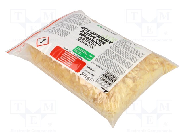 Flux: rosin based; No Clean,RMA; resin; bag; 500g