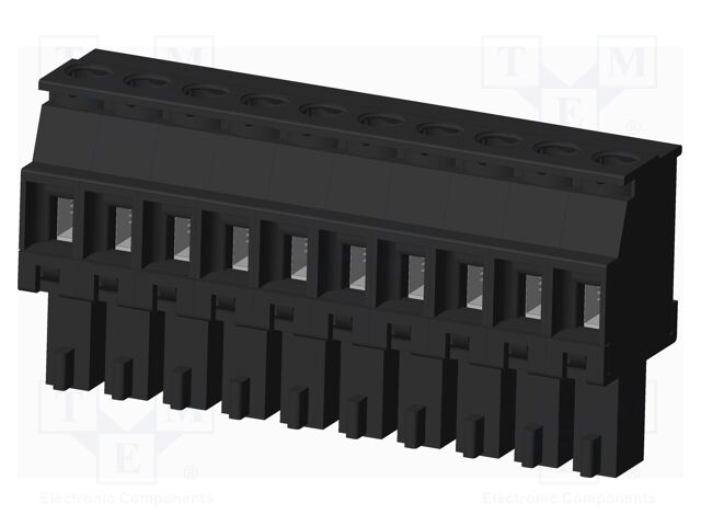 Connector: pluggable terminal block; plug; female; angled 90°