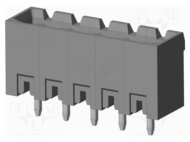 Connector: pluggable terminal block; socket; male; on PCBs