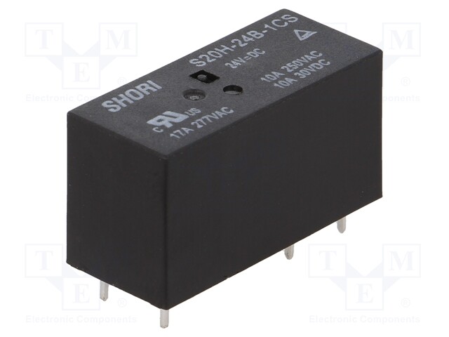 Relay: electromagnetic; SPDT; Ucoil: 24VDC; Icontacts max: 12A