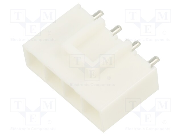 Socket; wire-board; male; PIN: 4; on PCBs; Plating: tinned; 6.2mm