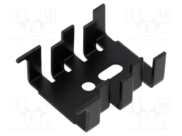 Heatsink: moulded; U; SOT32,TO126,TO220; black; L: 12.7mm; W: 25.4mm