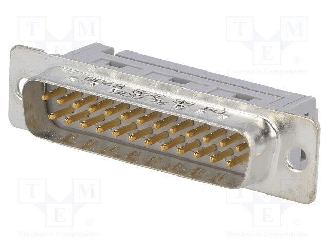 D-Sub; PIN: 25; plug; male; IDC; for ribbon cable; gold-plated