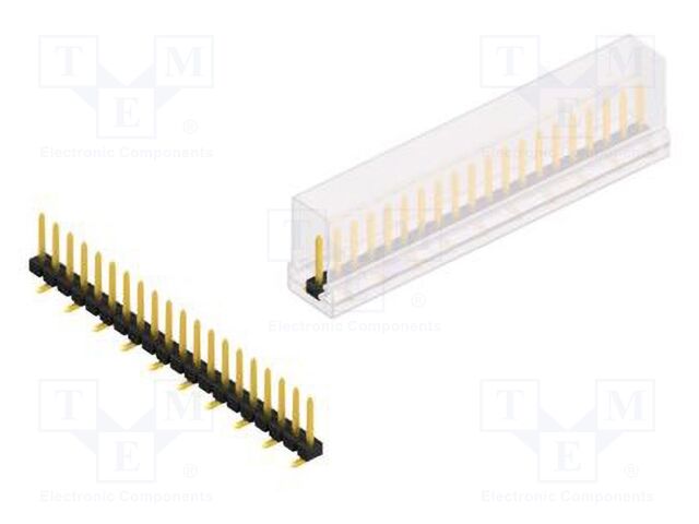 Connector: pin strips; pin header; male; PIN: 20; 2.54mm; SMT; 1x20