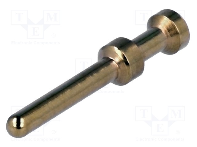 Contact; male; 0.5mm2; Han E; gold-plated; crimped; iron; 500cycles