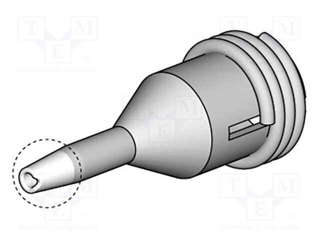 Nozzle: desoldering; 0.6x1mm; Features: for cleaning pads