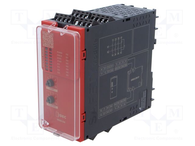 Module: safety relay; 24VAC; 24VDC; IN: 2; for DIN rail mounting