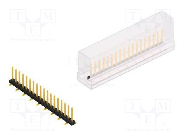 Connector: pin strips; pin header; male; PIN: 18; 2mm; SMT; 1x18