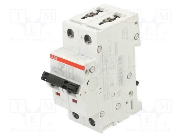 Circuit breaker; 400VAC; 400VDC; Inom: 40A; Poles: 2; Charact: C