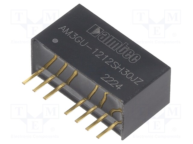 Converter: DC/DC; 3W; Uin: 4.5÷36V; Uout: 12VDC; Iout: 250mA; SIP8