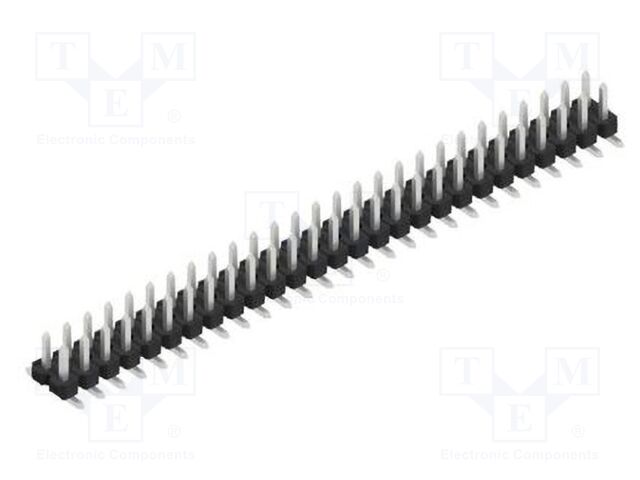Connector: pin strips; pin header; male; PIN: 54; 2.54mm; SMT; 2x27