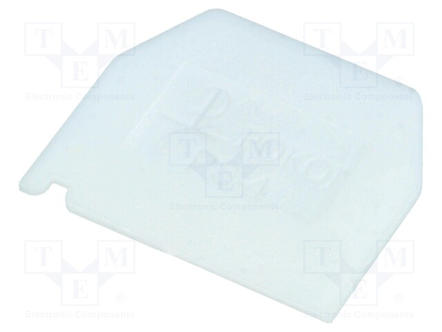 End plate; Application: ZG-G2.5,ZG-G4; white; Width: 1mm