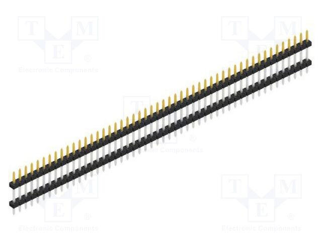 Connector: pin strips; pin header; male; PIN: 50; 2mm; THT; 1x50
