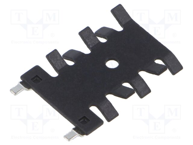 Heatsink: extruded; flat; black; L: 31.8mm; W: 22.2mm; aluminium