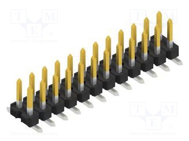 Connector: pin strips; pin header; male; PIN: 24; 2.54mm; SMT; 2x12