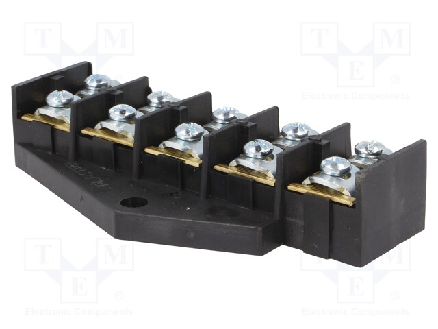 Terminal block; screw terminal; ways: 5; 16mm2; terminals: 10; 400V