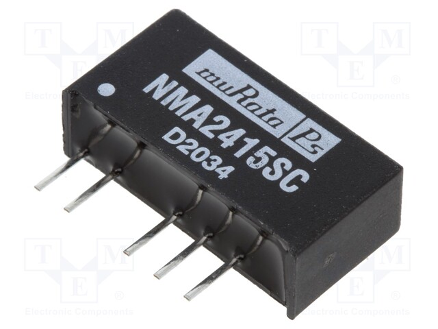 Converter: DC/DC; 1W; Uin: 21.6÷26.4V; Uout: 15VDC; Uout2: -15VDC