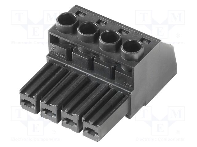 Connector: pluggable terminal block; -50÷125°C; angled; PIN: 4