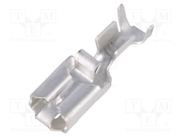 Terminal: flat; 6.3mm; 0.8mm; female; 2.5÷4mm2; crimped; for cable