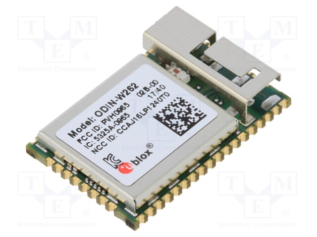 Module: IoT; Bluetooth Low Energy,WiFi; IEEE 802.11a/g/b; SMD