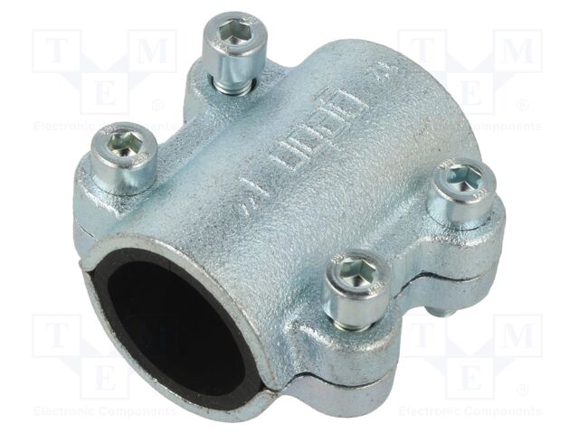 Splice terminal: fixing clamp; two-part; 10bar; cast iron; CLAMPS