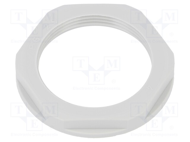 Nut; PG42; polyamide; UL94V-2; 65mm; light grey; -20÷100°C