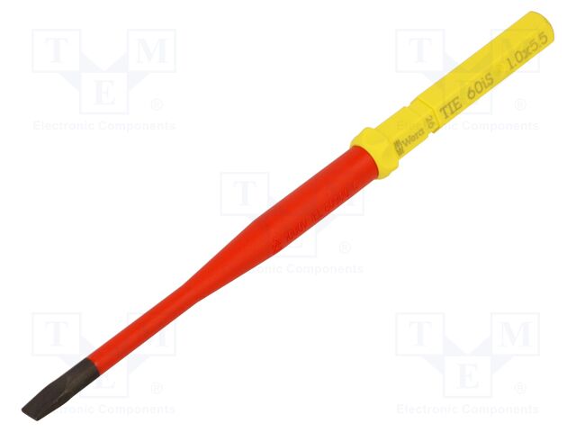 Interchangeable blade; slot; insulated; 5,5x1,0mm; 157mm; 1kVAC